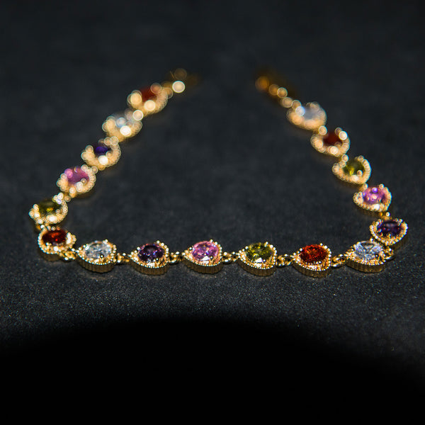 Multi-Colour Heart Bracelet