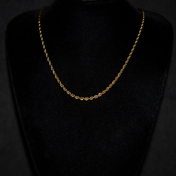 2.5mm Rope Chain - Gold