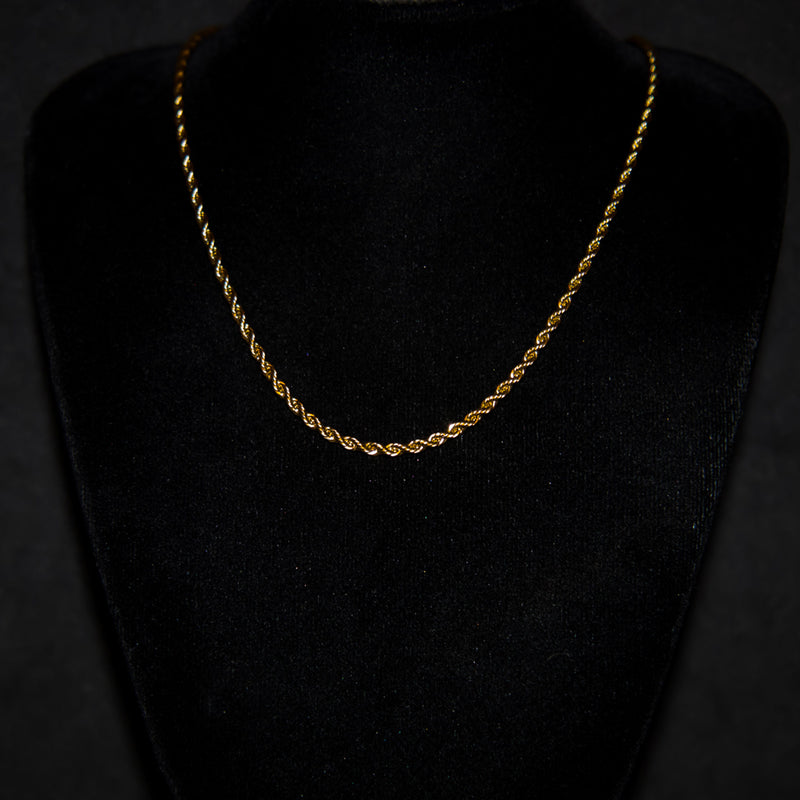 2.5mm Rope Chain - Gold