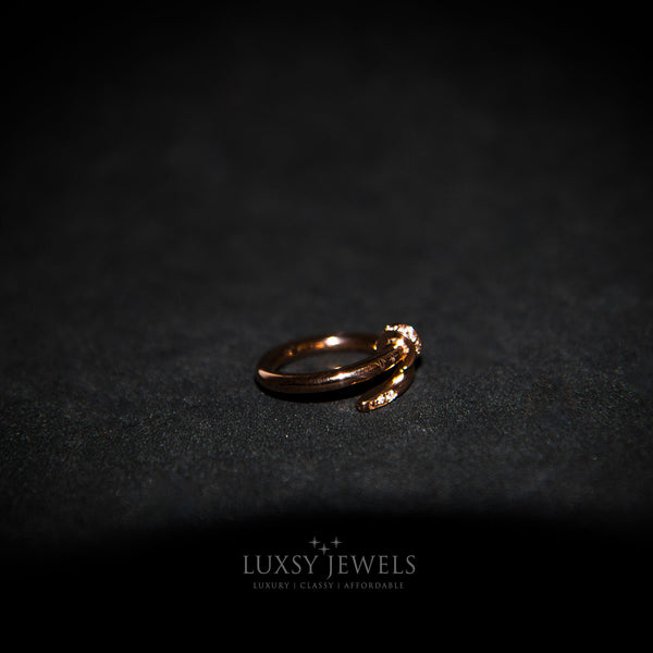 Luxsy Nail Ring - Rose Gold - Luxsy Jewels