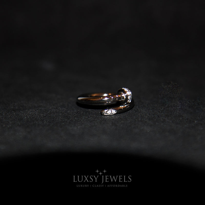 Luxsy Nail Ring - Silver - Luxsy Jewels