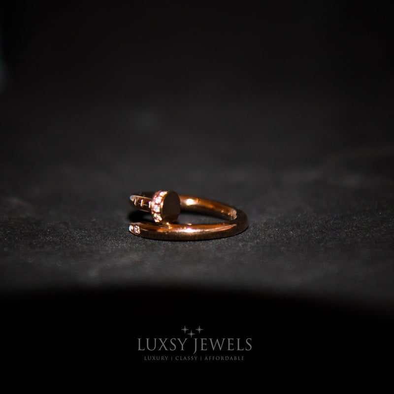 Luxsy Nail Ring - Rose Gold - Luxsy Jewels